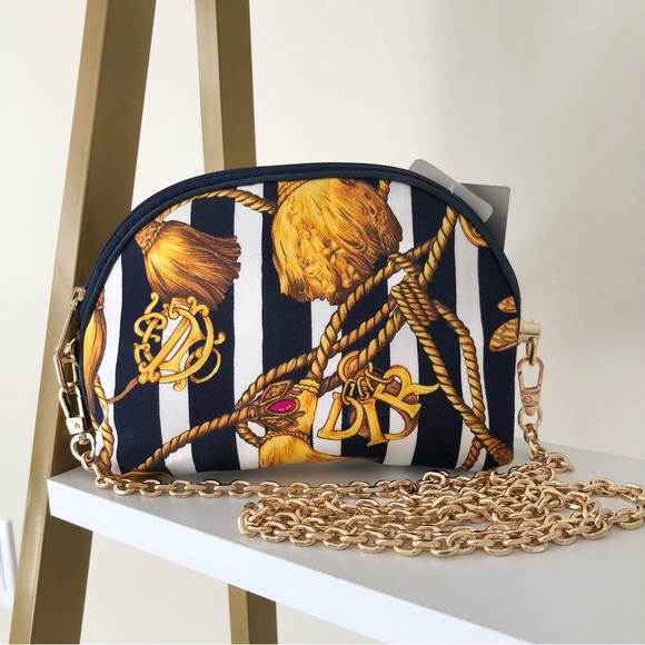 Dior Rare Vintage Logo Tassel Cosmetic Crossbody Bag - Picture 5 of 14